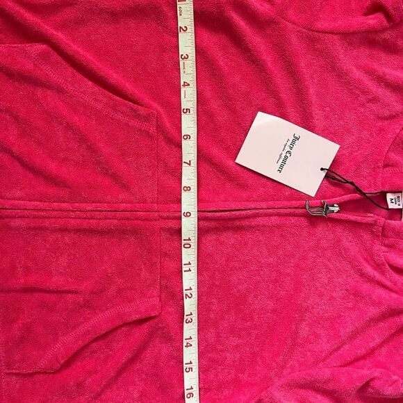 Juicy Couture Bling Terry Tracksuit Hoodie & Shorts Set- Size Medium - Picture 10 of 15